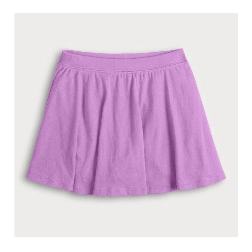Jumping Beans Orchid Skyline Elastic Waist Essential Skater Skort Skirt Size 10